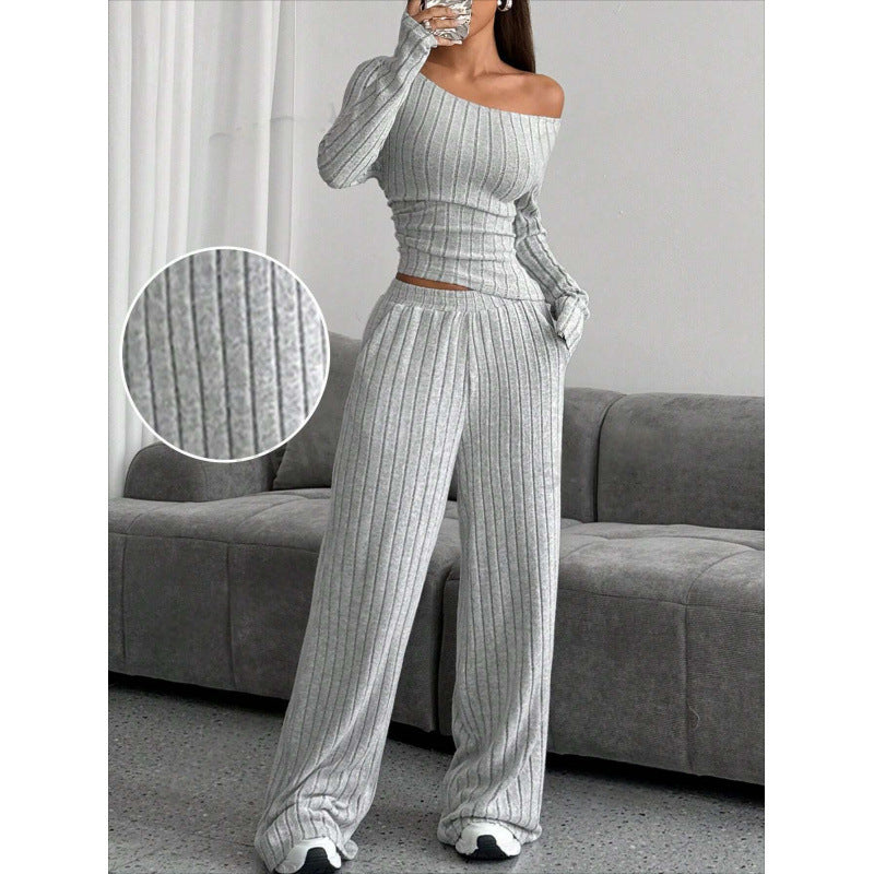 Turtleneck Knitting Long-sleeve Suit Women's Loose