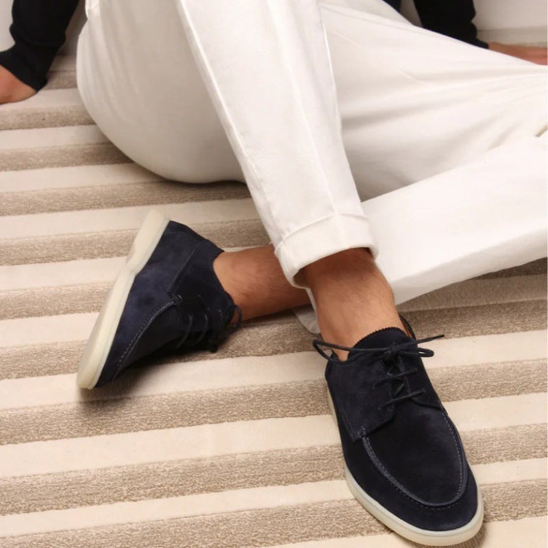 Summer New Foreign Trade Style European And American British Lace Up Men's Plus Size Casual Men's Shoes