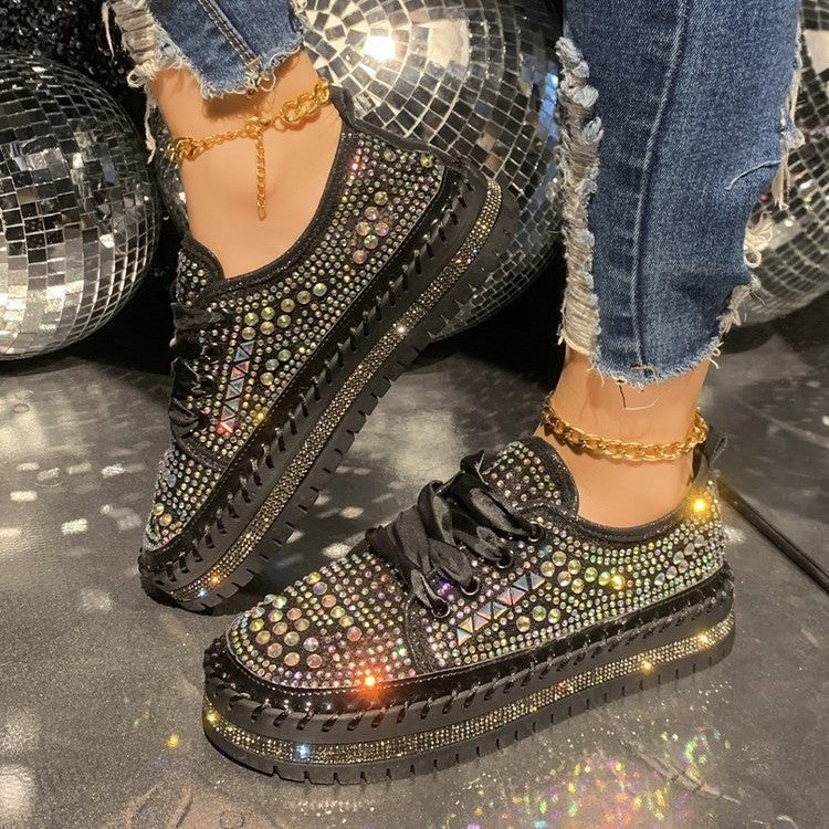 Large Size White Shoes Women's Muffin Loafers