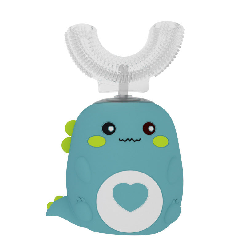 Children'S Electric Toothbrush Food Grade Silicone Oral 360 Degree Automatic Usb Charging Smart Children'S Toothbrush U-Shaped